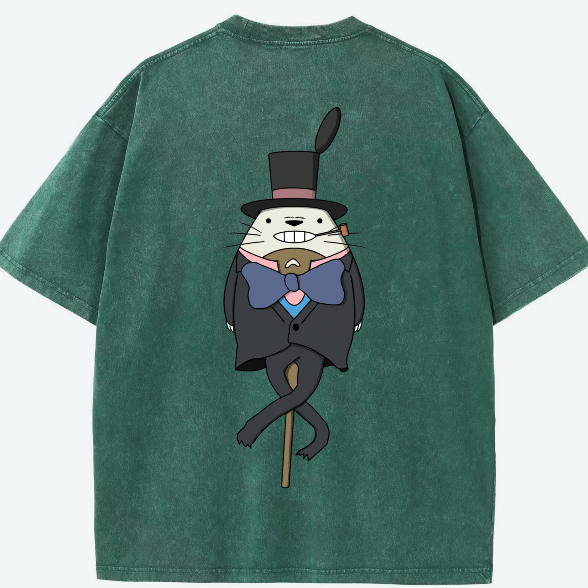 （画像用） となりのトトロ 草壁メイ 草壁サツキ My Neighbor Totoro Satsuki Kusakabe Mei Kusakabe 綿100% ヴィンテージ風 半袖Tシャツ（背面プリント）